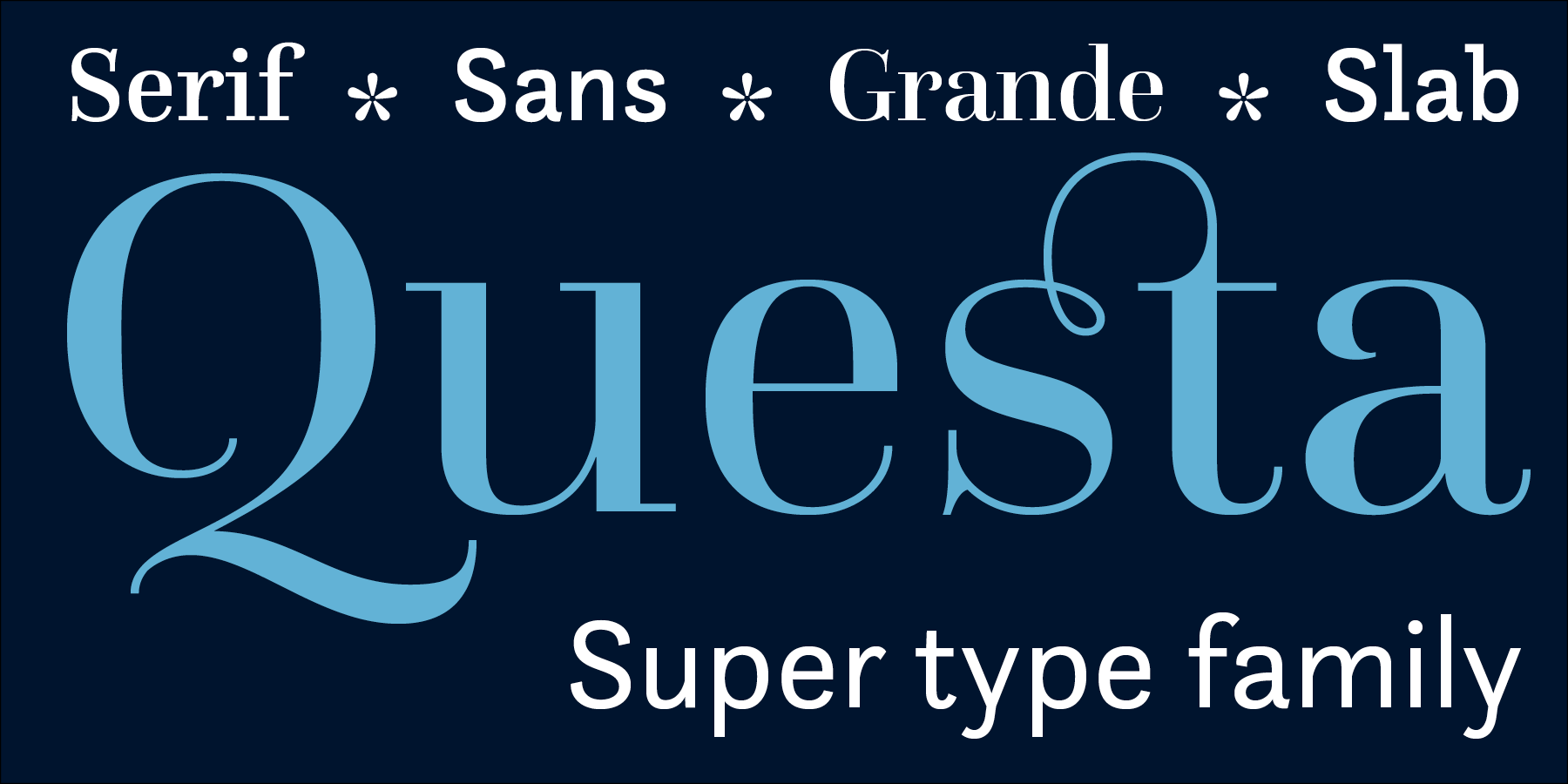 free font: Questa Grande regular